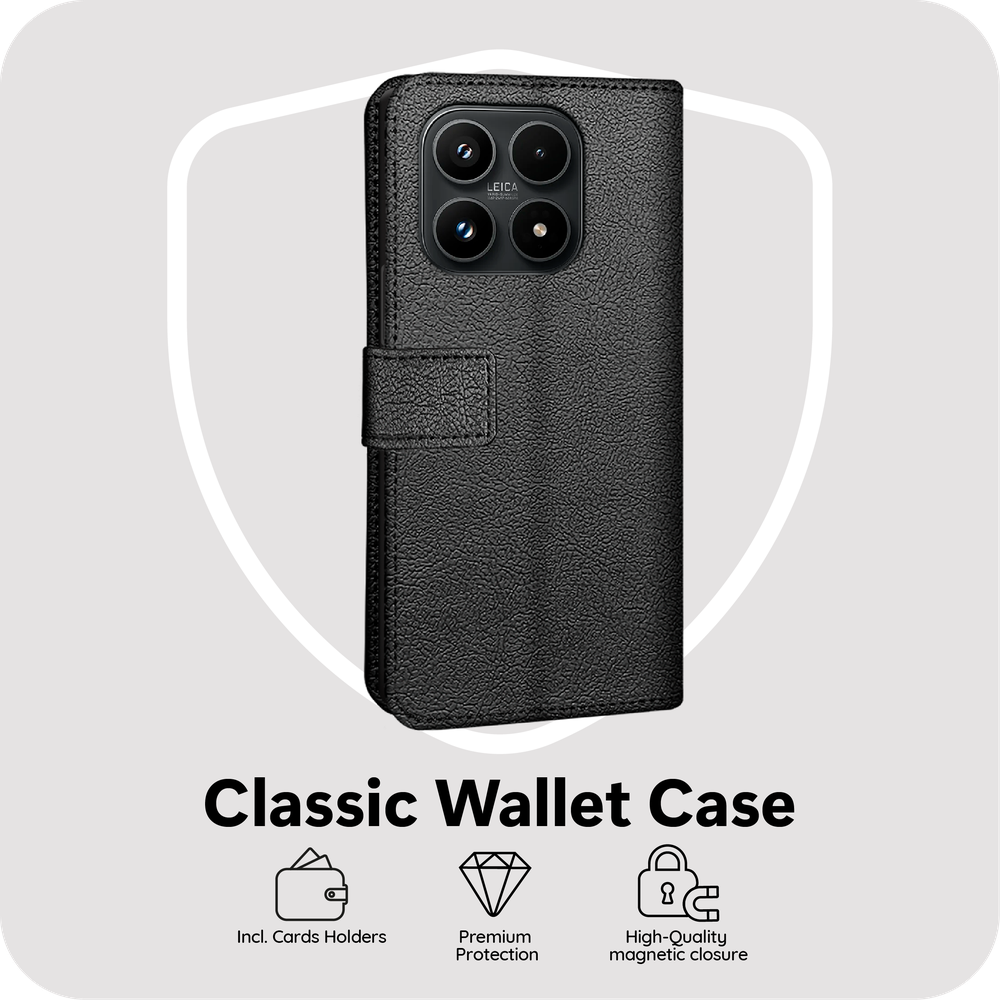 Xiaomi 17 Wallet Hoesje - Zwart
