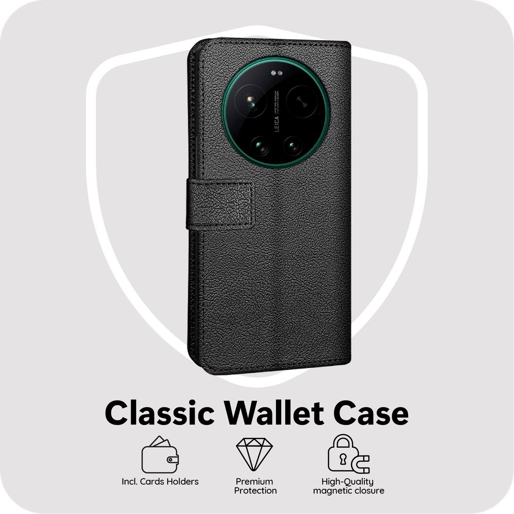 Xiaomi 17 Ultra Wallet Hoesje - Zwart