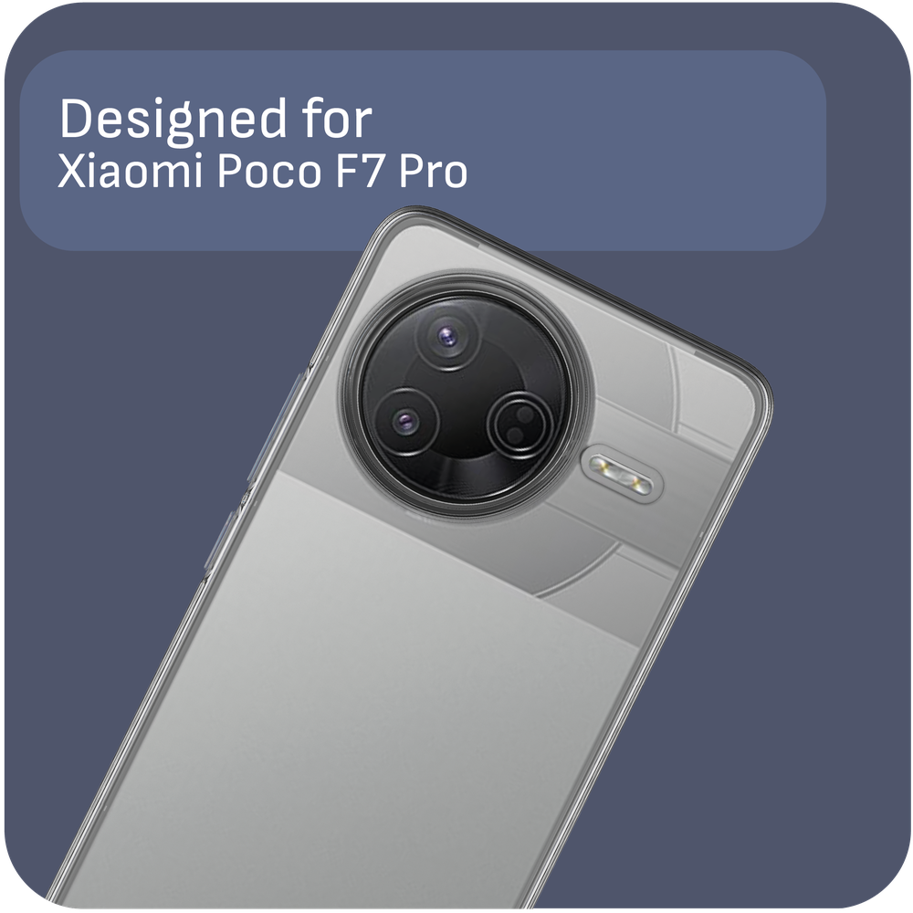 Xiaomi Poco F7 Pro Soft TPU Hoesje - Transparant