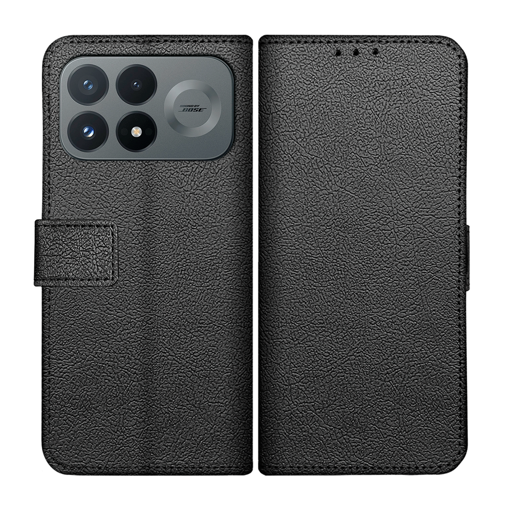 Classic Wallet Case - Xiaomi Poco F9 Pro - PU leather Book Case - Black