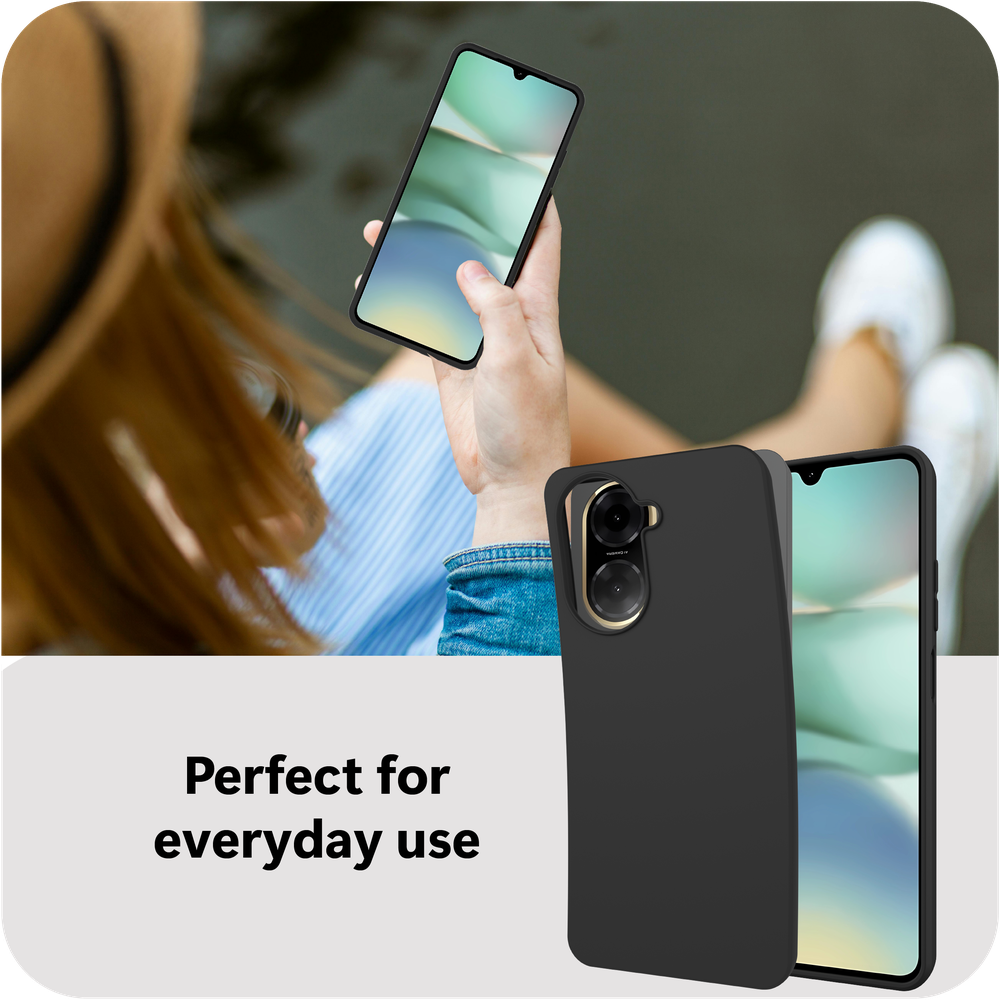 Just in Case KickLite TPU-hoesje voor Xiaomi Redmi A5 – zwart