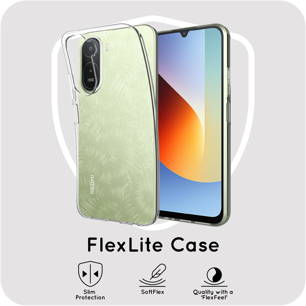 KickLite Case - XiaomI Redmi A7 Pro (4G) / Poco C81 Pro - Soft TPU Back Cover - Clear