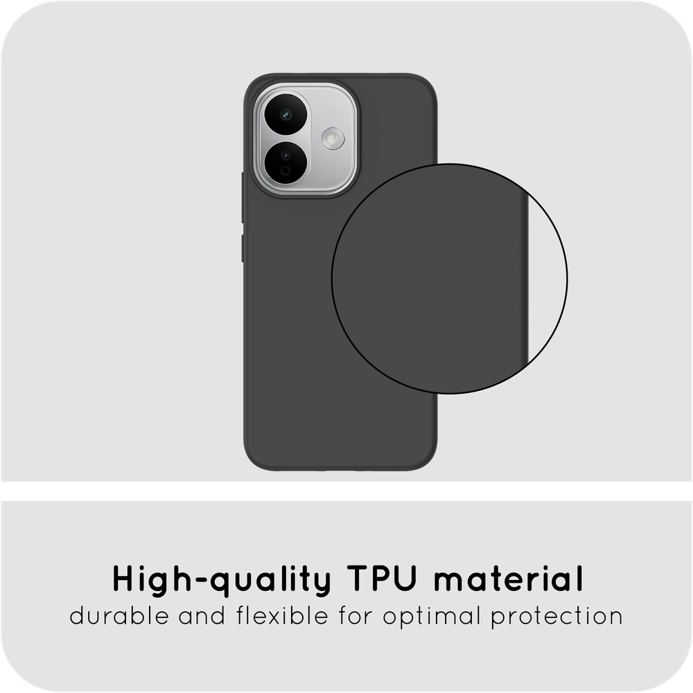KickLite Case - Xiaomi Redmi Note 17 Pro - Soft TPU Back Cover - Black