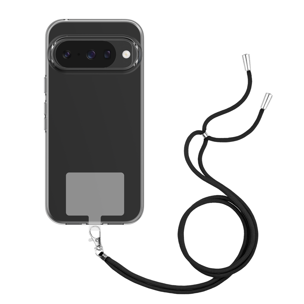 Google Pixel 10 / 10 Pro Hoesje met Koord - Transparant