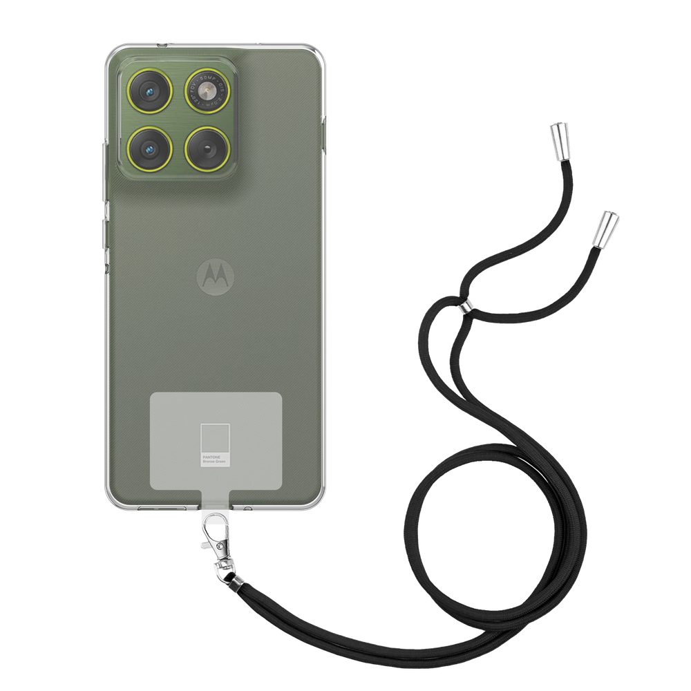 Motorola Edge 70 Hoesje met Koord - Transparant