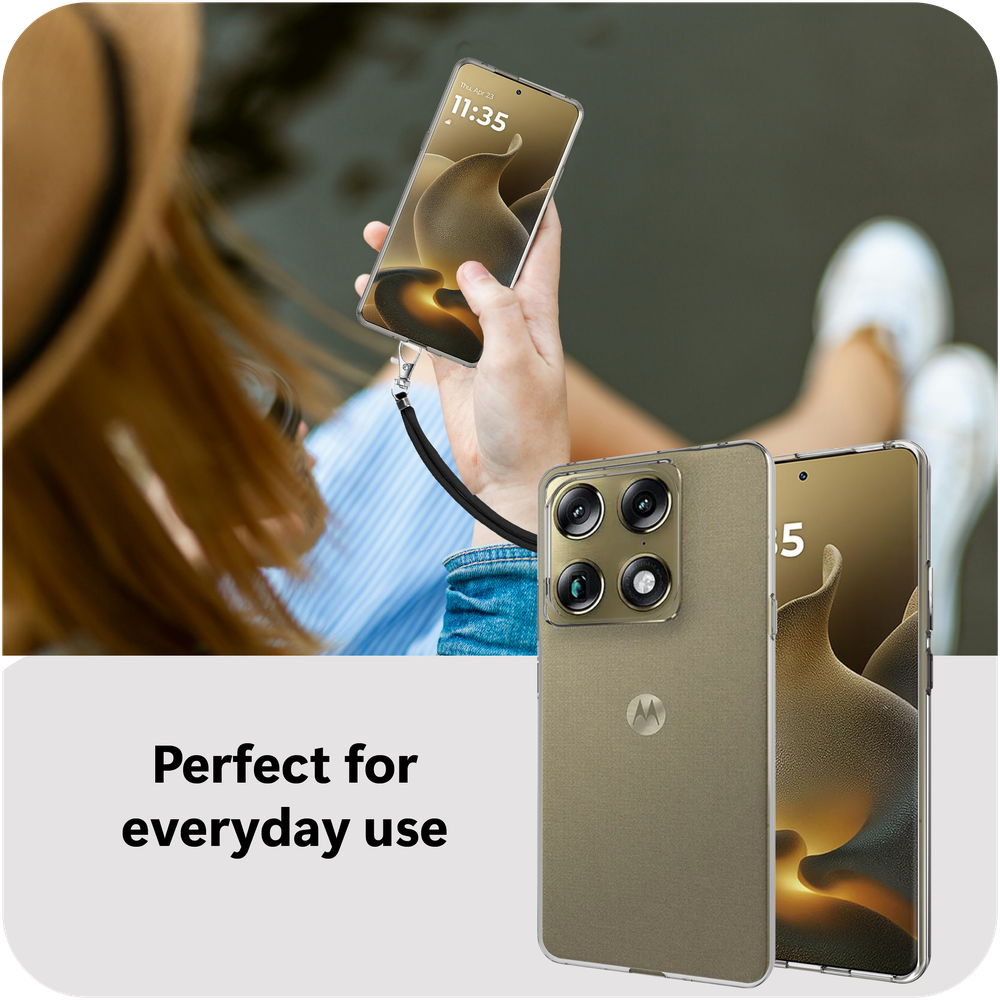 Motorola Signature Hoesje met Koord - Transparant