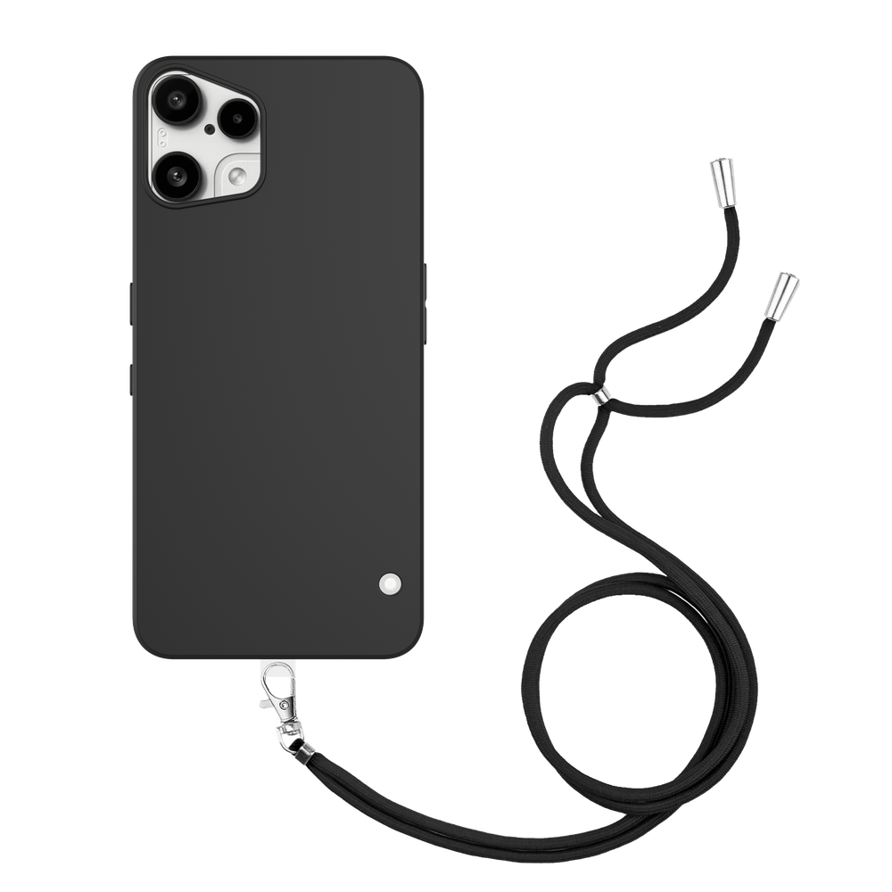 Nothing Phone (3a) Lite Hoesje met Koord - Zwart