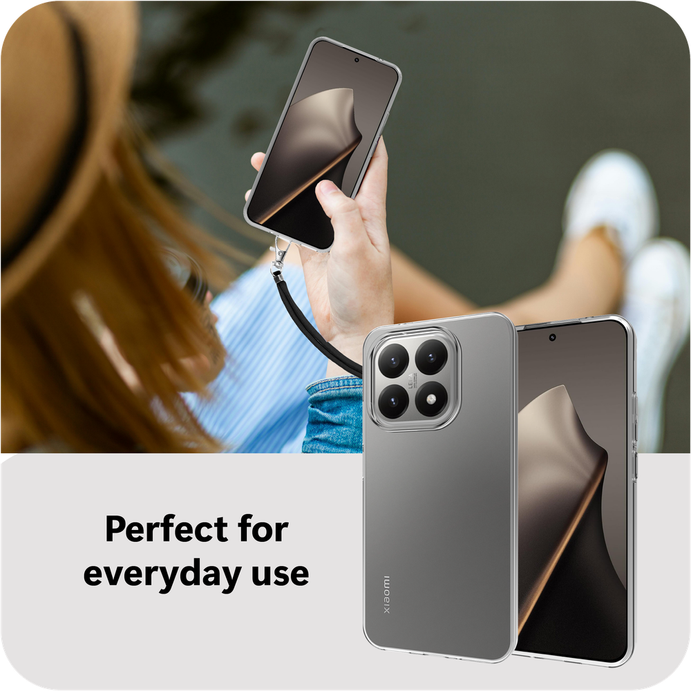 Xiaomi 15T / 15T Pro Hoesje met Koord - Transparant