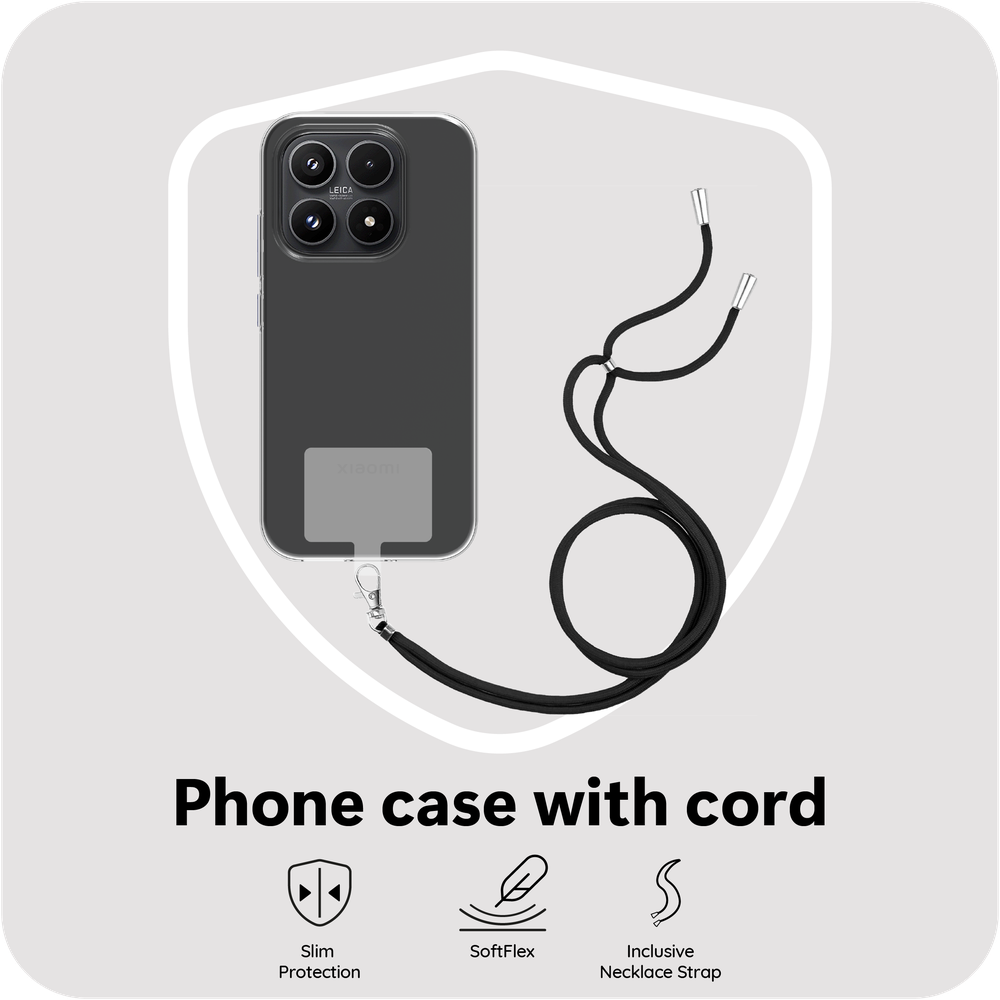 Xiaomi 17 Hoesje met Koord - Transparant