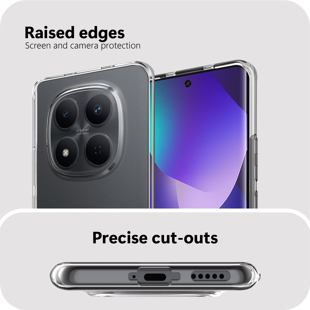 Xiaomi Redmi Note 15 (4G/5G) Hoesje met Koord - Transparant