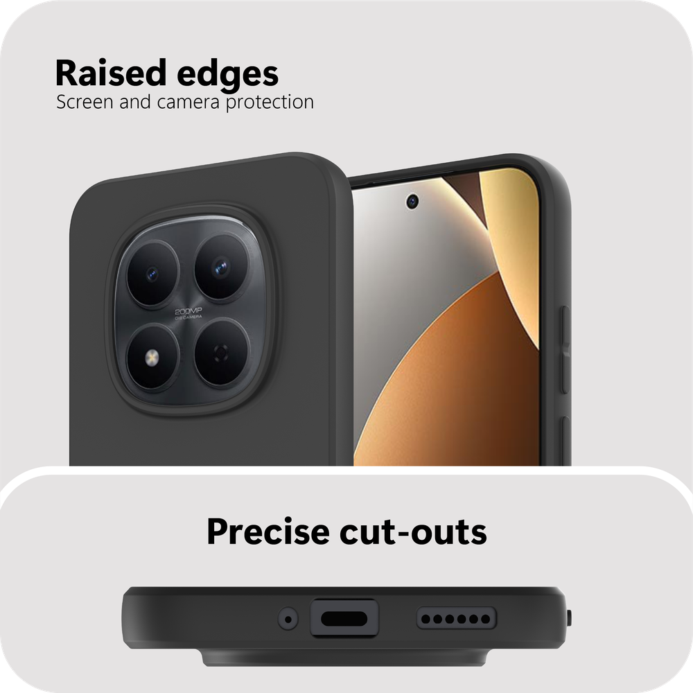 Xiaomi Redmi Note 15 Pro (5G) Hoesje met Koord - Zwart