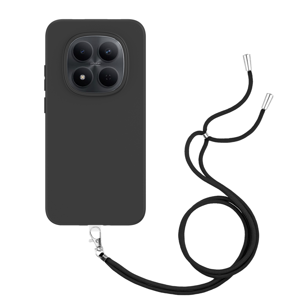 Xiaomi Redmi Note 15 Pro+ (5G) Hoesje met Koord - Zwart