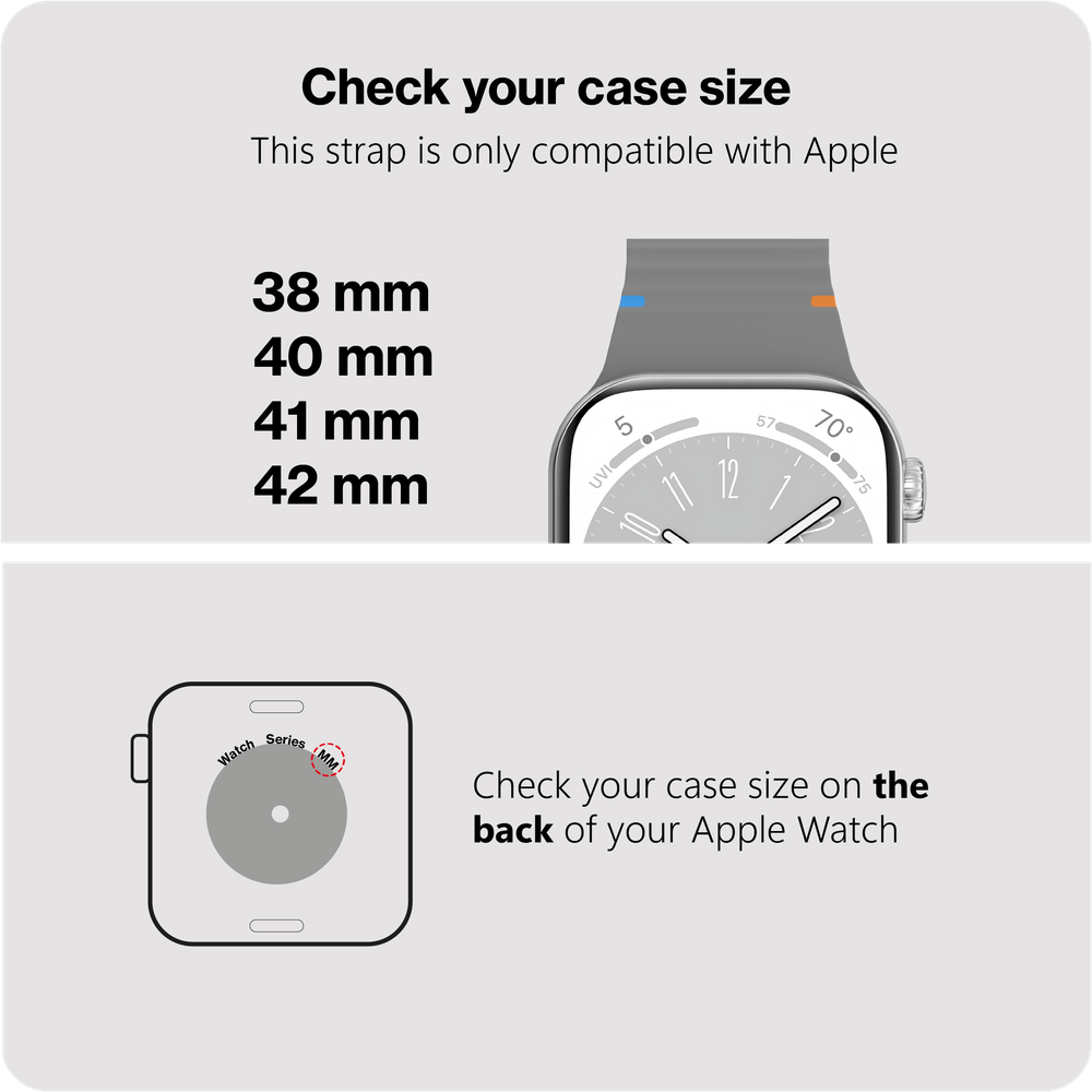 ActiveFlex Strap - Apple Watch (38/40/41/42mm) - Grijs