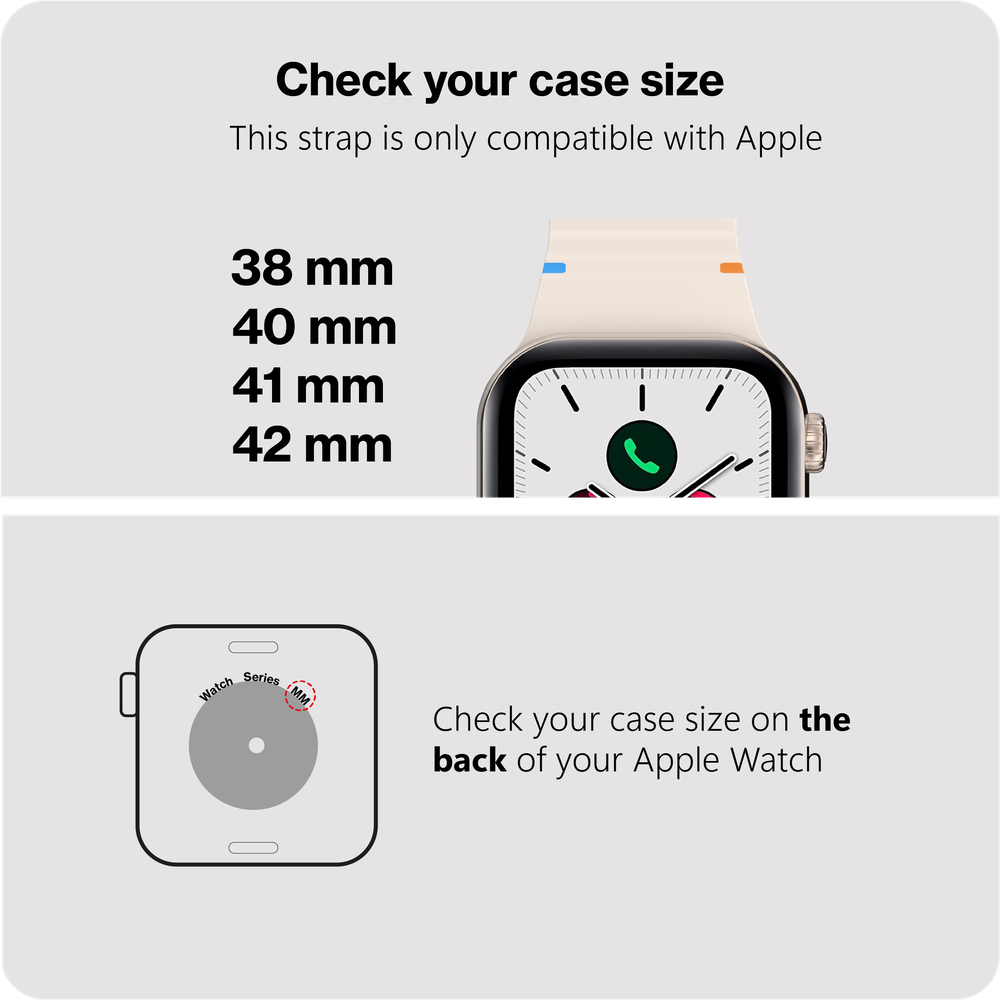 ActiveFlex Strap - Apple Watch (38/40/41/42mm) - Ivoor
