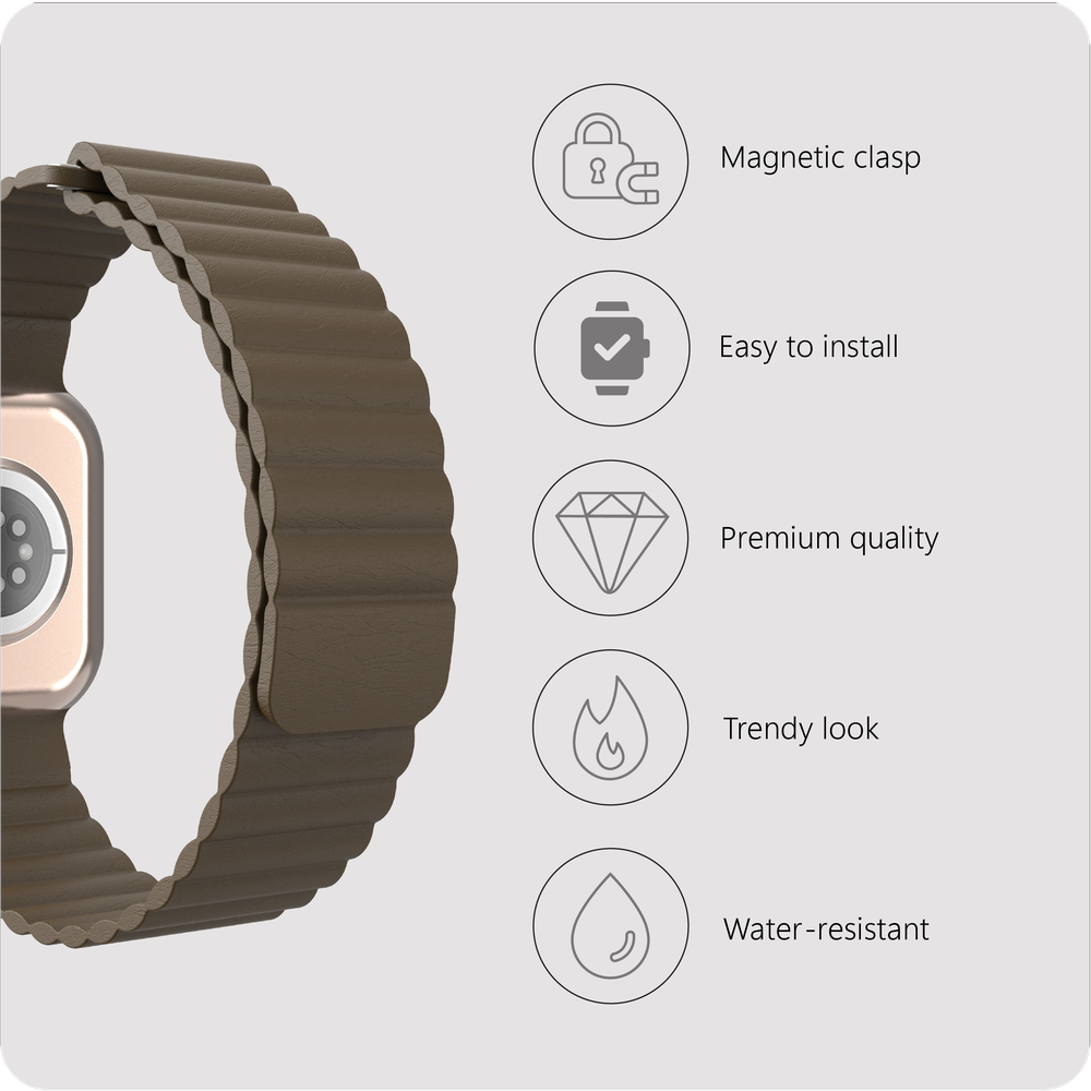 Magfit Strap - Apple Watch (38/40/41/42mm) - Coffee