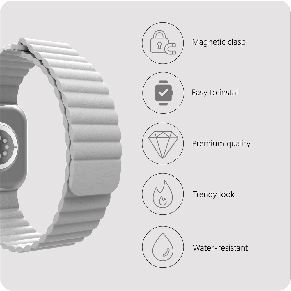 Magfit Strap - Apple Watch (38/40/41/42mm) - Ivoor