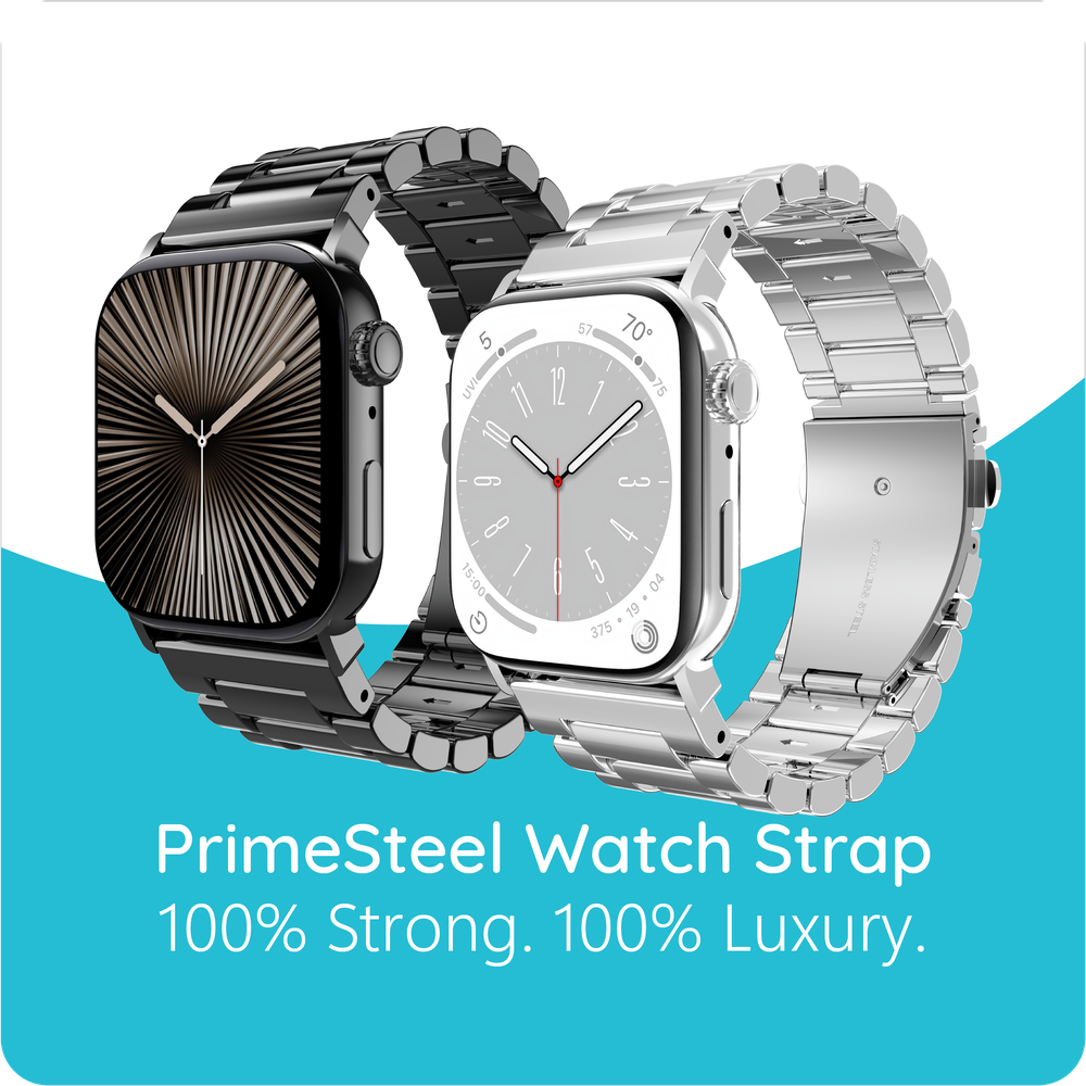 PrimeSteel Strap - Apple Watch (38/40/41/42mm) - Zwart