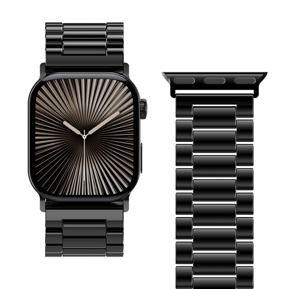 PrimeSteel Strap - Apple Watch (44/45/46/49mm) - Zwart