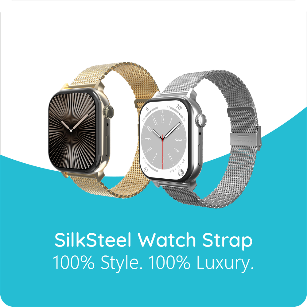 SilkSteel Strap - Apple Watch (44/45/46/49mm) - Goud