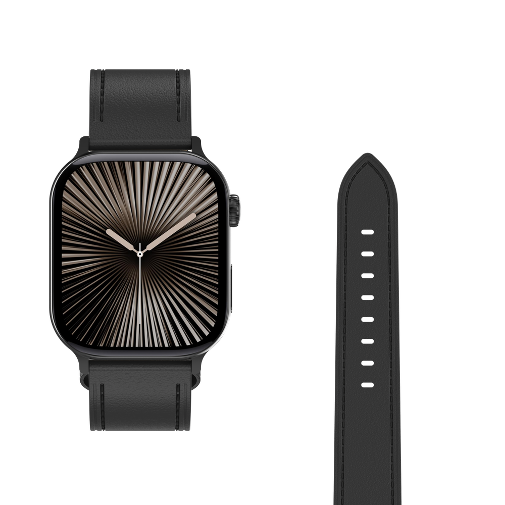 Timeless Leather Strap - Apple Watch (38/40/41/42mm) - Zwart
