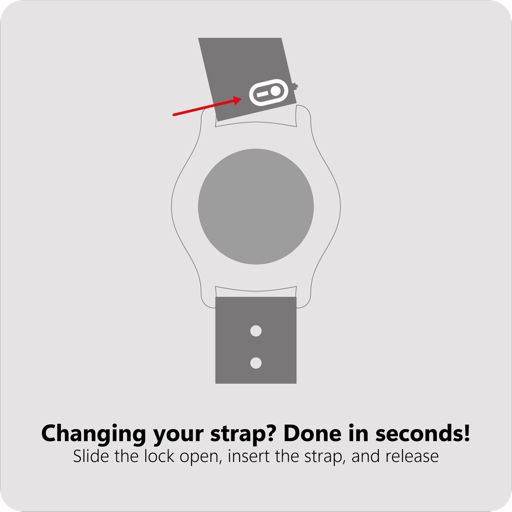 ActiveFlex Strap - Garmin Vívomove Style / Trend - Zwart