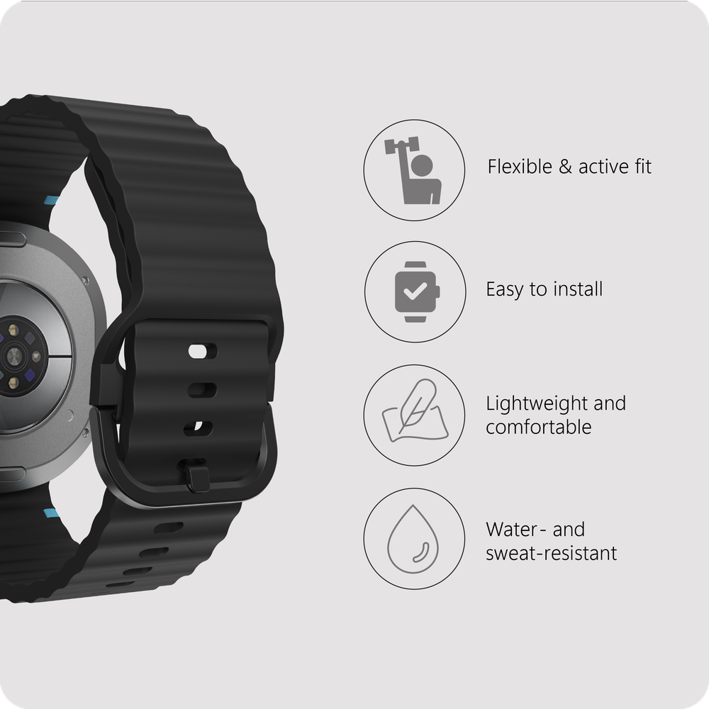 ActiveFlex Strap  - Galaxy Watch8 / Watch8 Classic - Zwart