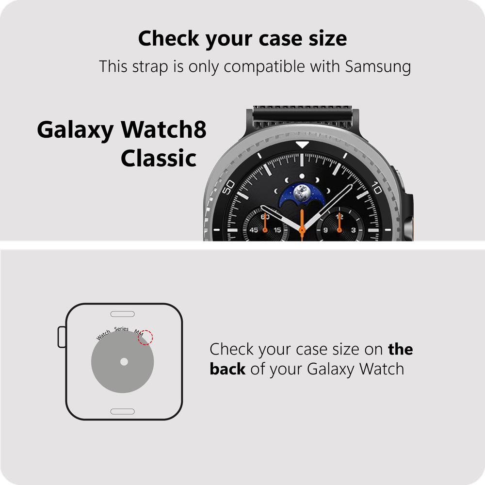 SilkSteel Strap - Galaxy Watch8 / Watch8 Classic - Zwart