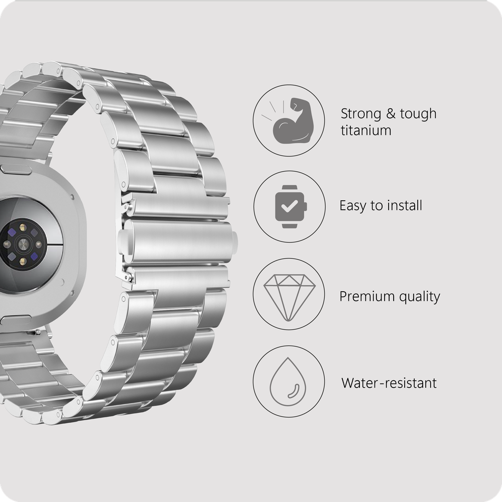 Titan Strap - Galaxy Watch8 / Watch8 Classic - Zwart