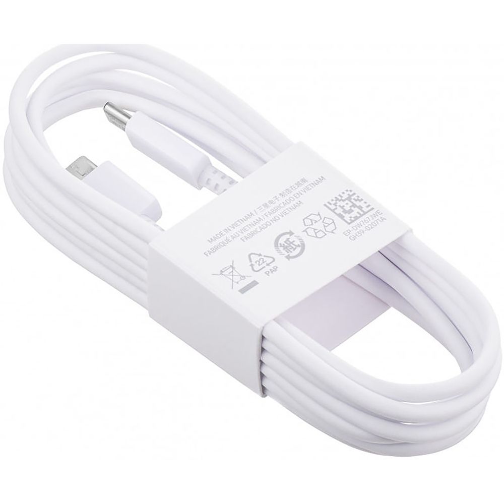 Samsung USB-C to USB-C Cable 1.8m 3A - Wit - GP-TOU021RFCWW - DW767 - (bulk packed)