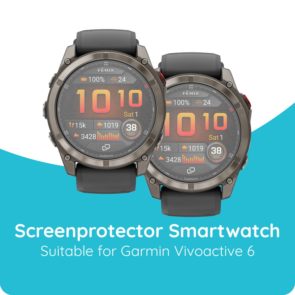 Garmin Fenix 8 / 8 Pro (47mm) Screenprotector Gehard Glas - 2 Pack