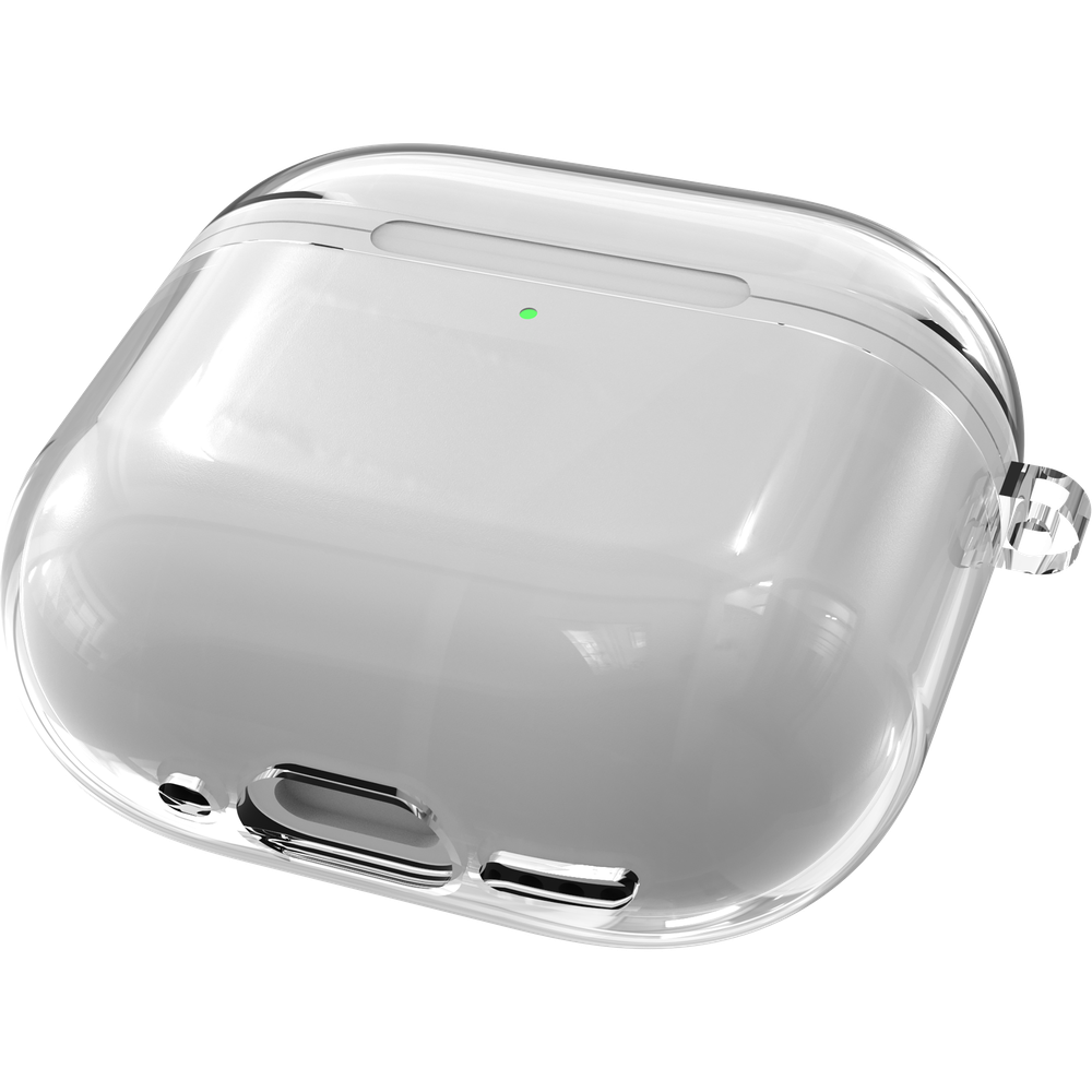 Apple Airpods 4/Airpods 4 ANC - Soft TPU Case with hook - Transparant