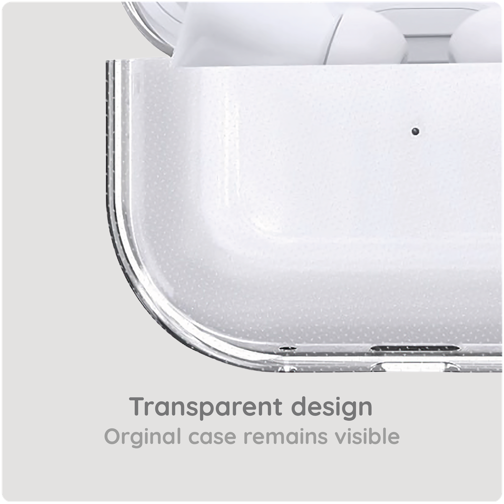 Apple AirPods Pro 3 - Soft TPU Case with hook - Transparant