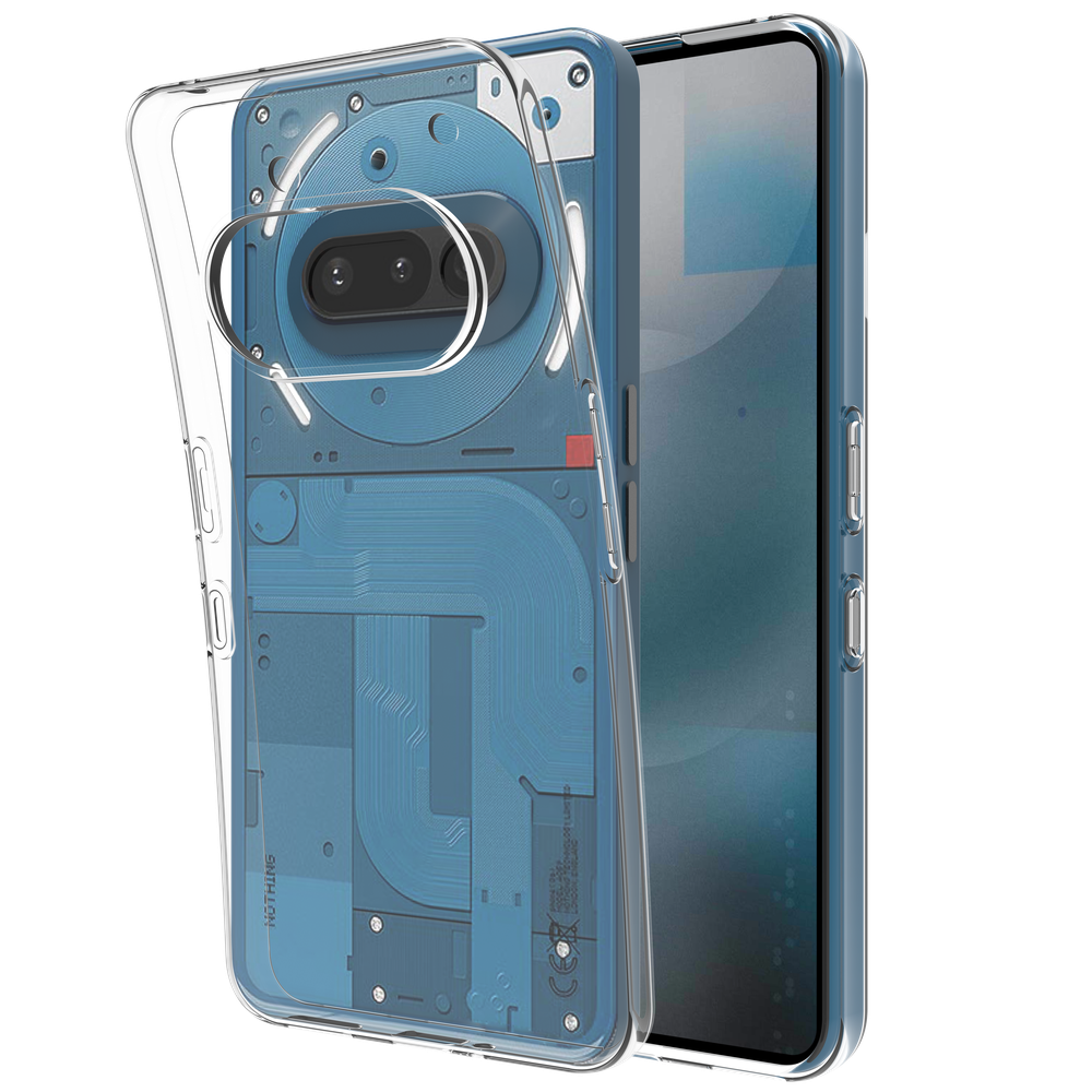 Nothing Phone (3a) Soft TPU Case Back Cover - Transparant