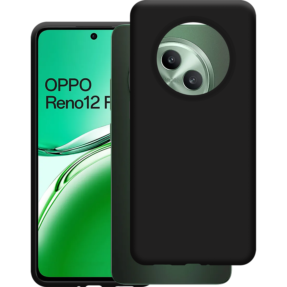 Oppo Reno12 F 5G Soft TPU Case Back Cover - Zwart