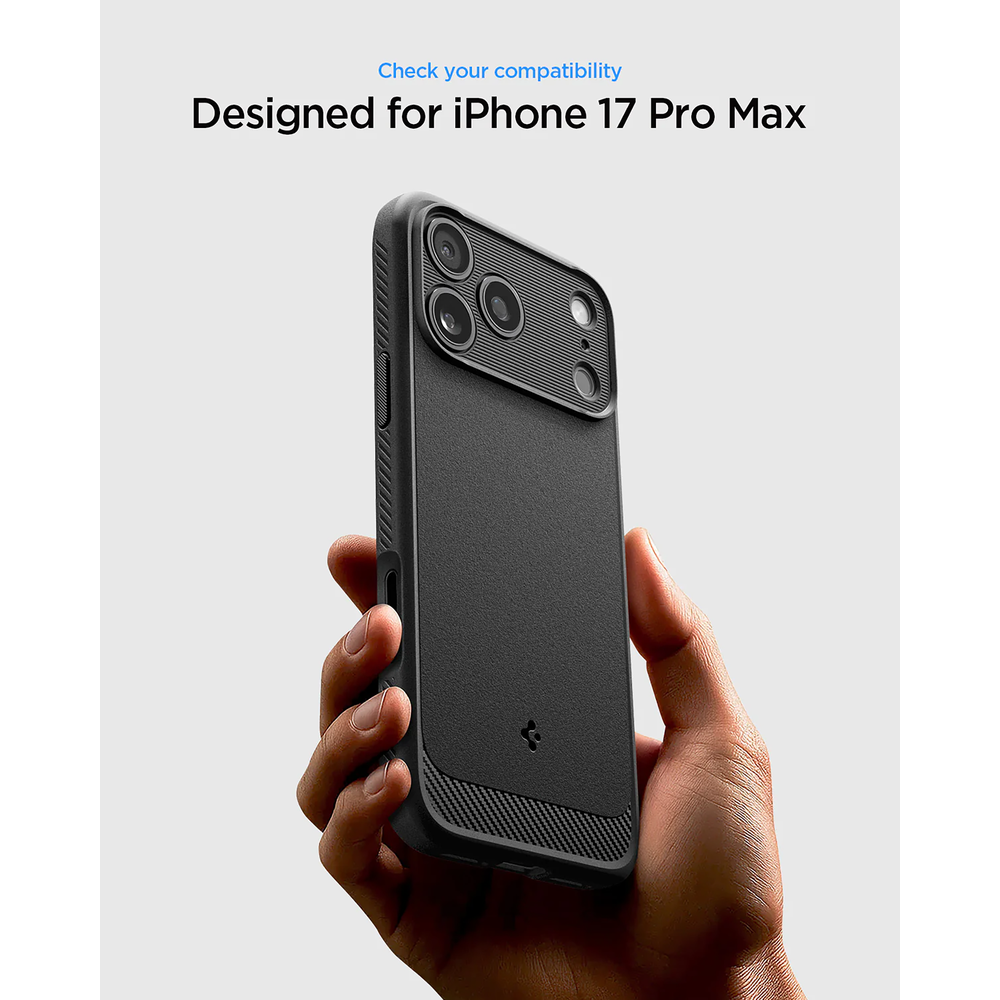 Spigen Case iPhone 17 Pro Max - Rugged Armor MagFit - Black