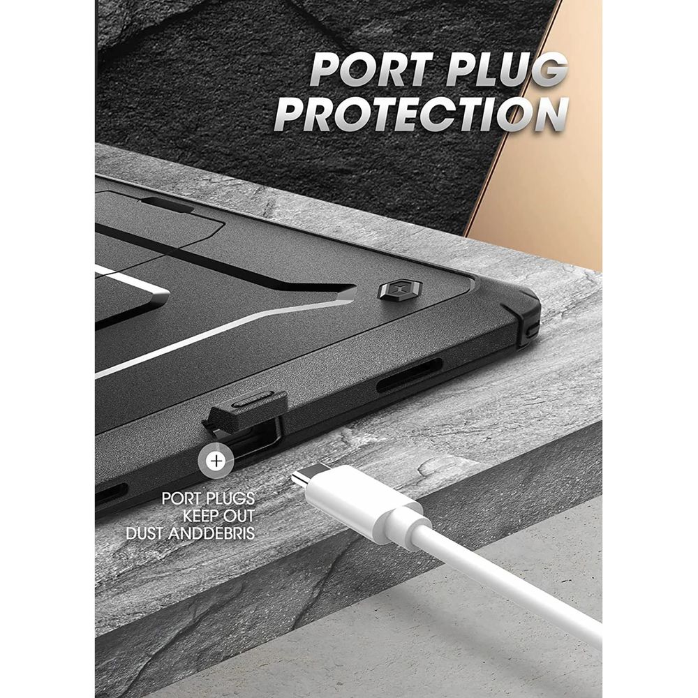 Supcase Hoes geschikt voor Samsung Galaxy Tab A9+ - Unicorn Beetle Pro - Zwart