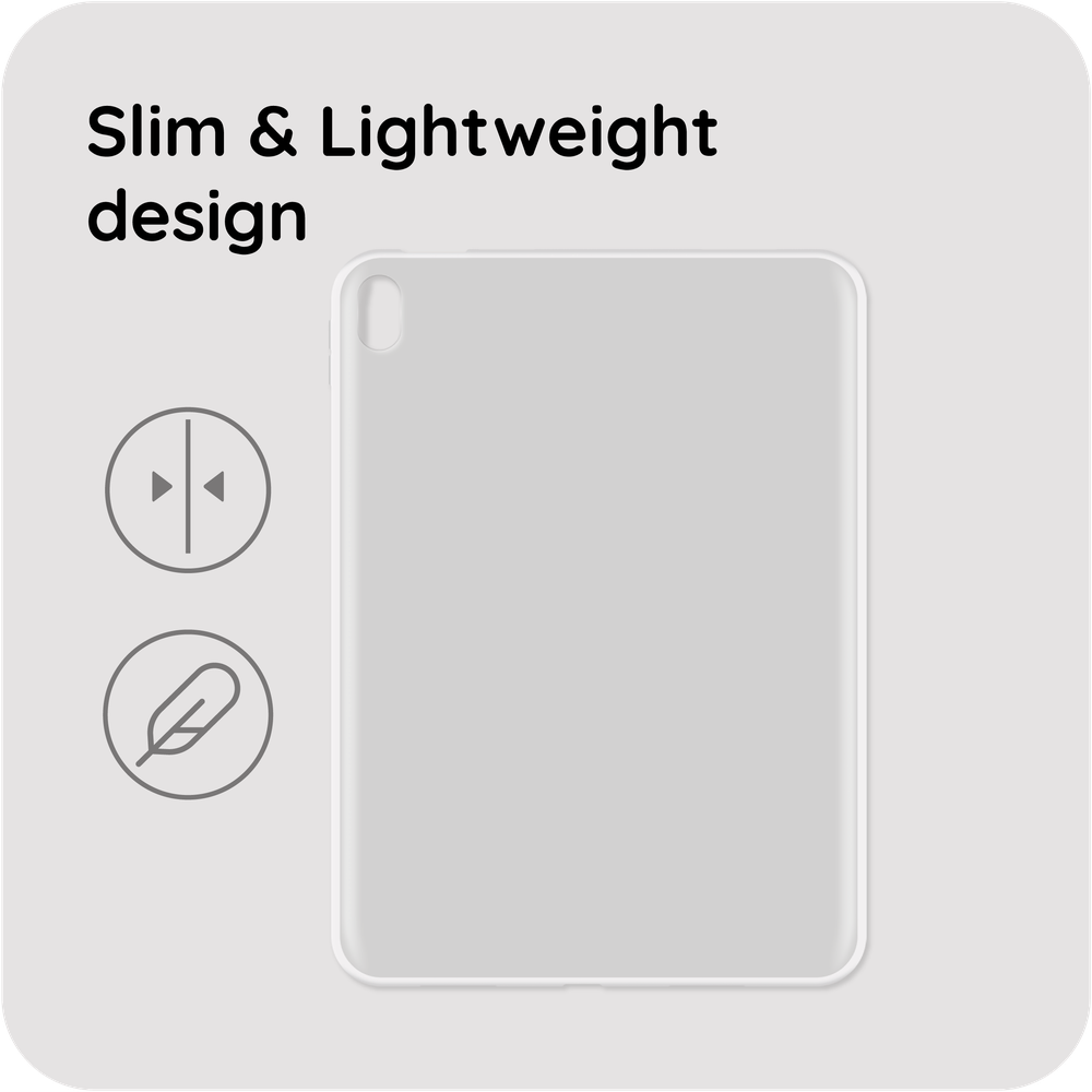 BULK | iPad 2025 (11th Gen) / iPad 2022 (10th Gen) - Soft TPU Case - Clear