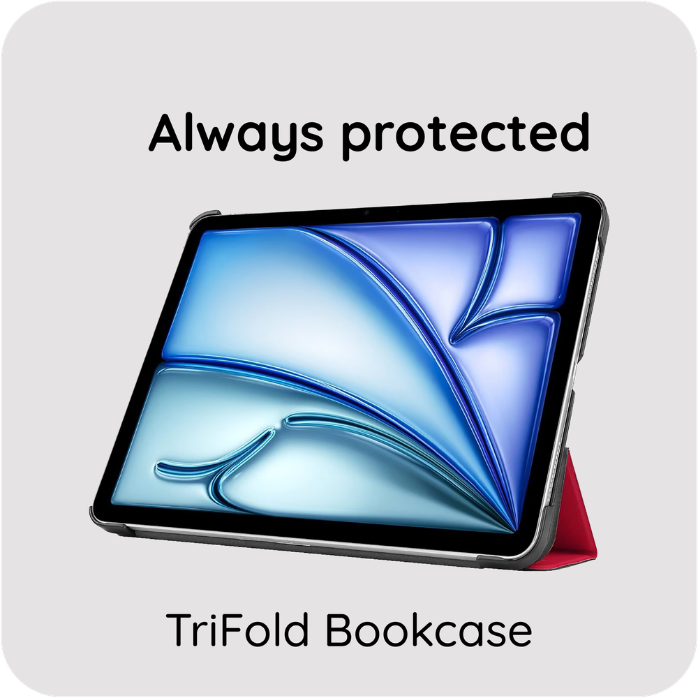 iPad Air 13 2025 (2nd Gen) / Air 13 2024 (1st Gen) Book Case - Rood