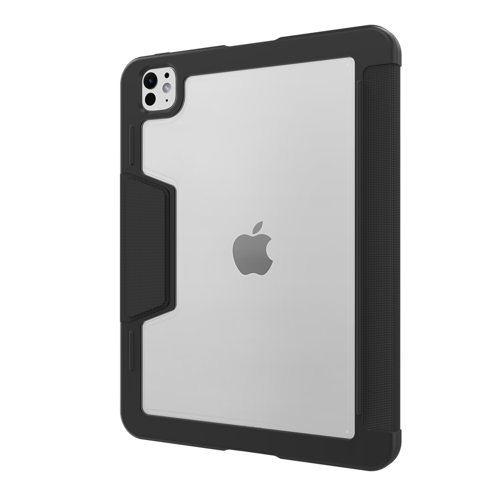 iPad Pro 13 (M5 2025 / M4 2024) Trifold Hoesje Militaire Bescherming - Zwart