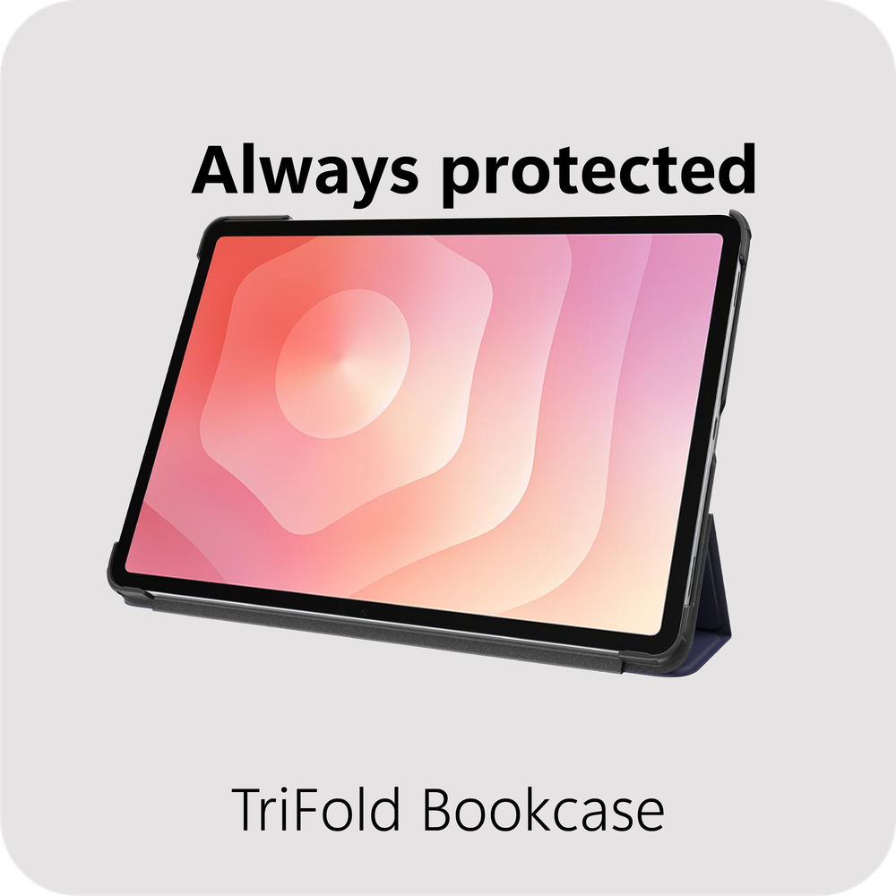 Samsung Galaxy Tab S11 - TriFold Smart Book Case - Blauw