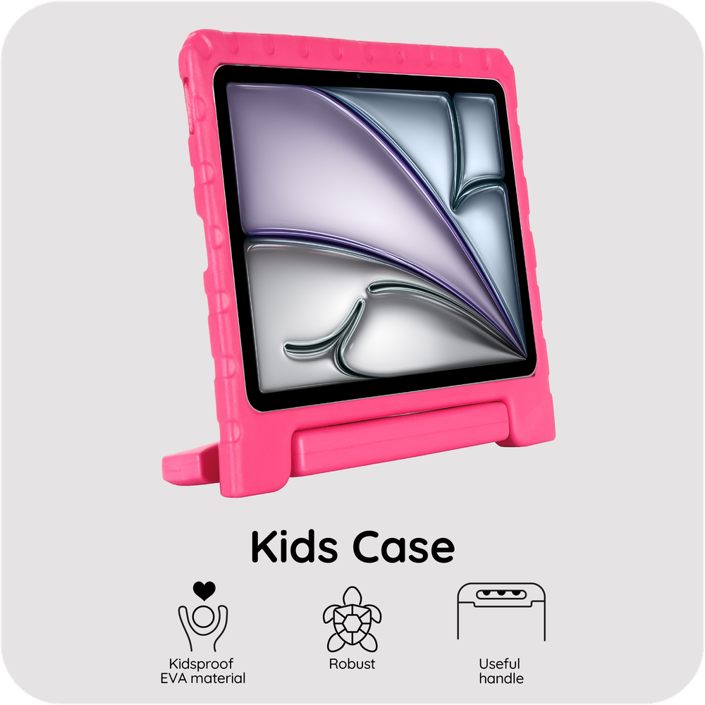 iPad Air 11 2025 / iPad Air 11 2024 Kids Case Classic Hoesje - Roze