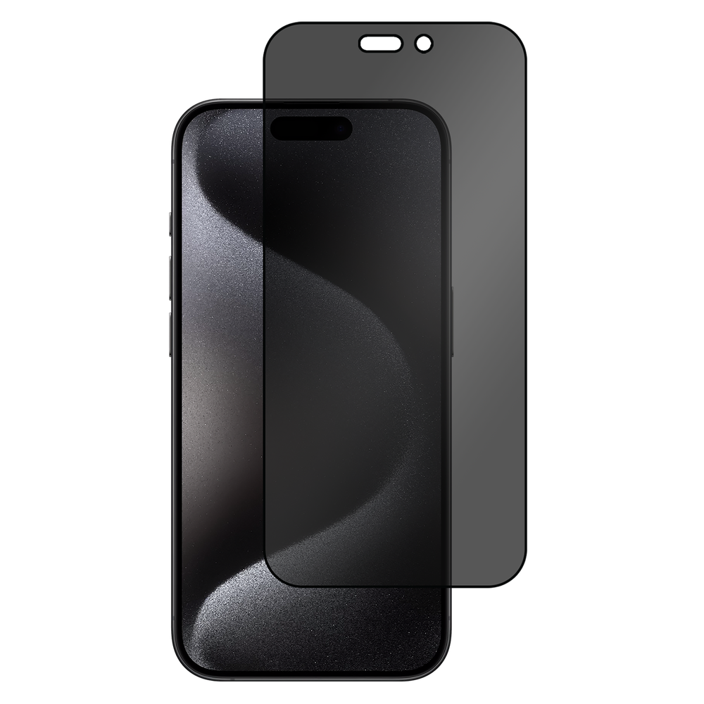 iPhone 15 Pro Screenprotector Gehard Glas Privacy