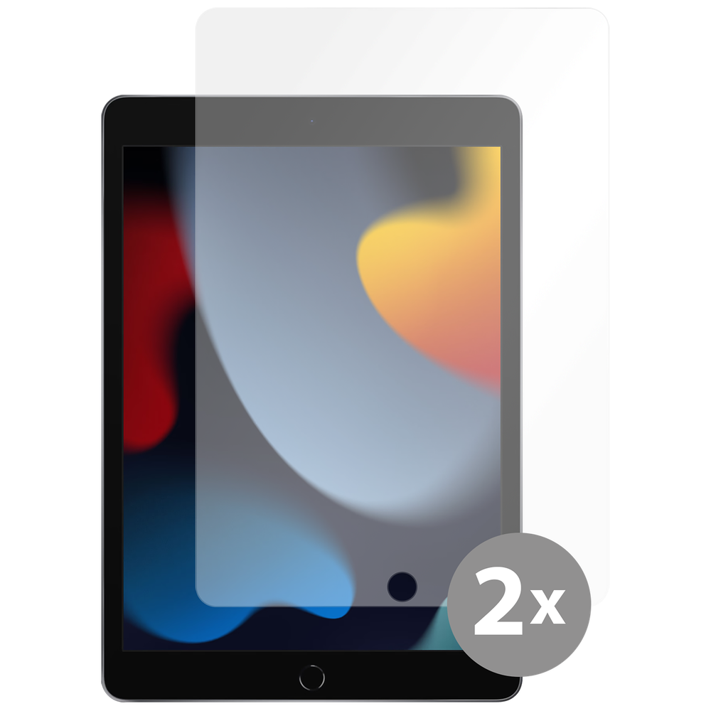 iPad 2021 (9th Gen)/2020 (8th Gen)/iPad 2019 (7th Gen) Screenprotector Gehard Glas - 2 Pack