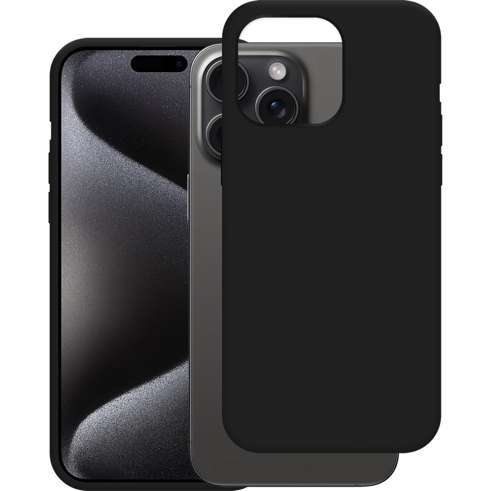iPhone 15 Pro Max Back Cover - Zwart