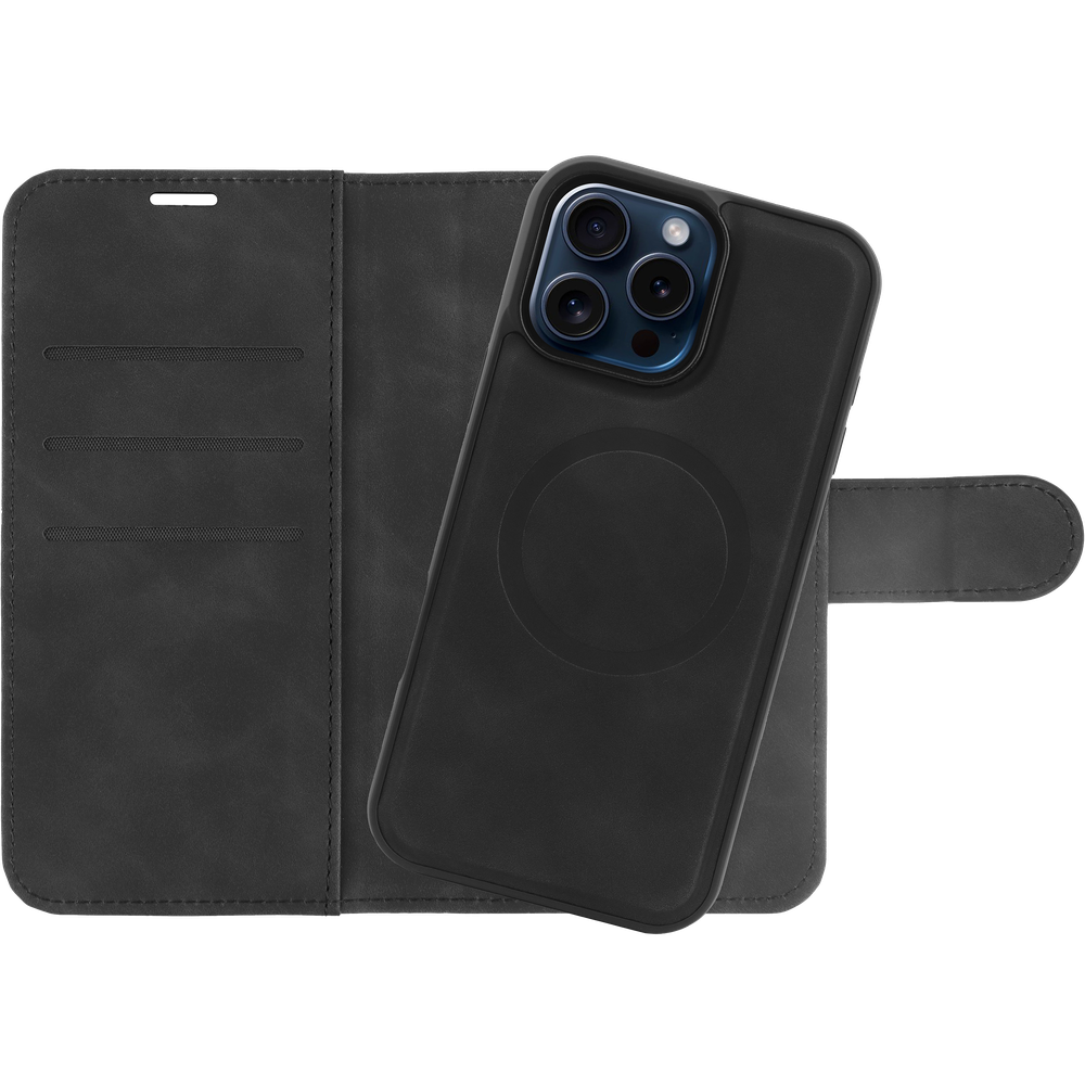 iPhone 16 Pro Max Wallet Hoesje MagSafe - Zwart