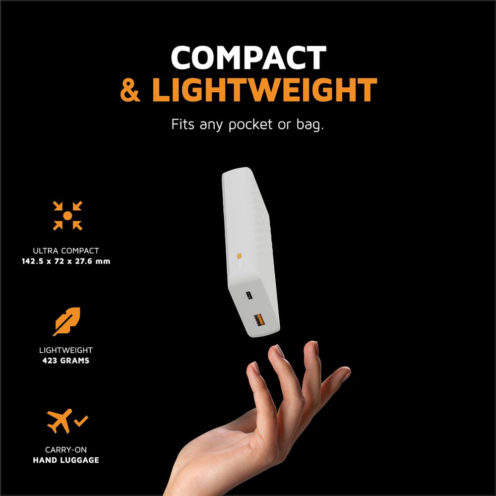 Xtorm 15W Go2 FastCharge Powerbank 20.000 mAh - Ash White - XG2200