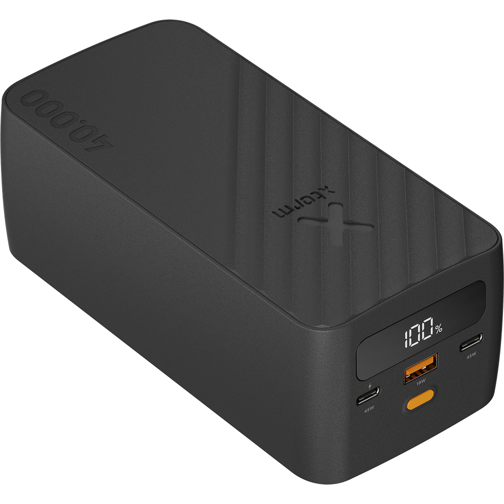 Xtorm 45W Go2 FastCharge Powerbank 40.000 mAh - Antraciet - XG2401
